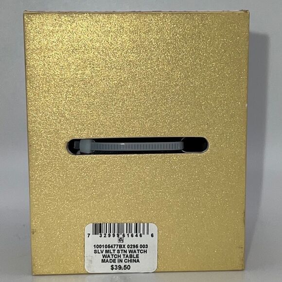 Charter Club Multicolor Rhinestone Cover Silver-Tone Multi-Chain Bracelet Watch - Picture 7 of 7